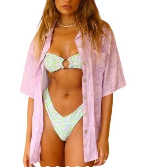 Kulani Kinis Tops - Kulani Kinis Relaxed Linen Button Front Shirt